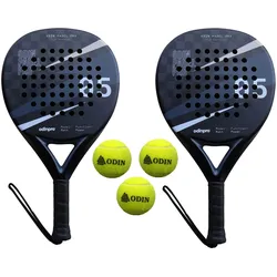 Odin Padel Paketangebot (Odin Padel Matt Power 18K Luxury + Odin Padelbälle – 3 Stück)