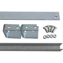 HBS, Zubehör Türbeschlag, Laufschienenverlängerungs-Set 80840 Stahl verzinkt für Laufschienen-Set 30x5 mm