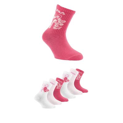 Socken FILA, Mädchen, Gr. 27-30, pink (pink panther), Baumwollmischung, Socken Socken, mit breitem Rippenbündchen, Cotton-Mix, Love-Design