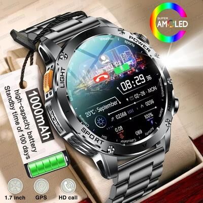 Inspire Essentials AMOLED GPS Smartwatch With NFC Bluetooth Call And Fitness Tracking 1