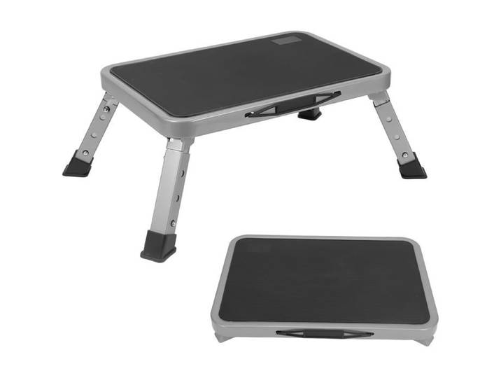 Marche Pied Pliable Escabeau Réglable à 3 Niveaux Plateforme Antidérapante Large Tabouret Pliable Portable pour Adultes Enfants