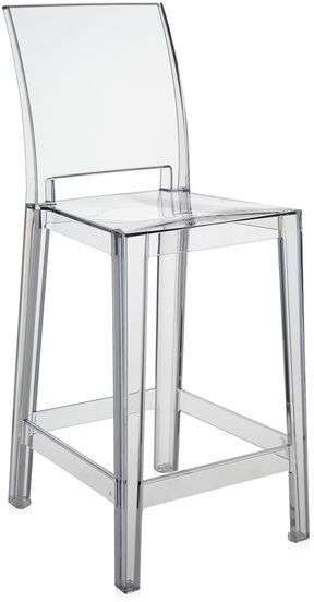 Kartell One More Please Barhocker (glasklar transparent, H 65cm) glasklar transparent   H 65cm
