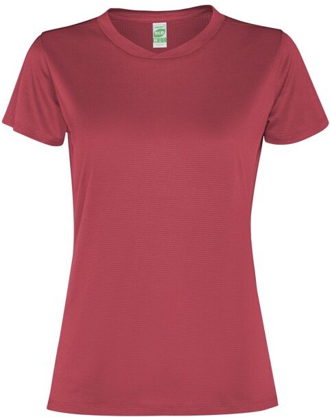 T-shirt technique ajusté personnalisé Slam Woman M ROJO BAYA