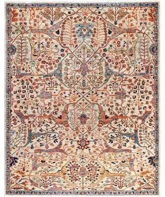 Overton "Serapi One-of-a-Kind Hand-Knotted Area Rug - Beige - 7' 11"" x 9' 11"""