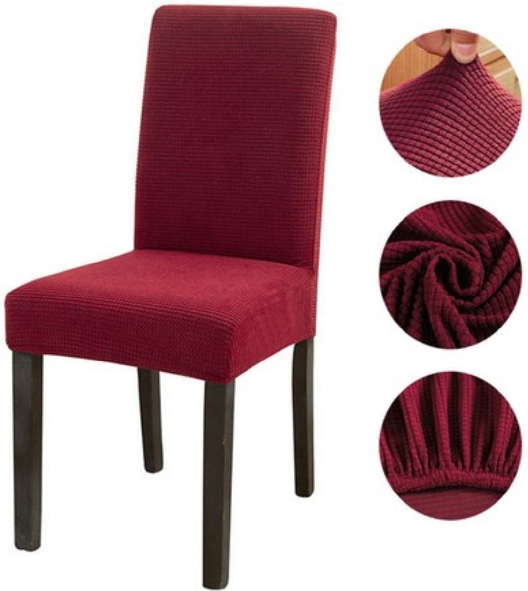 Winkrs Stoelhoes Rood voor eetkamerstoelen