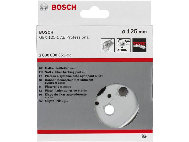 Bosch - Schuurplateau extra-zacht\, 125 mm