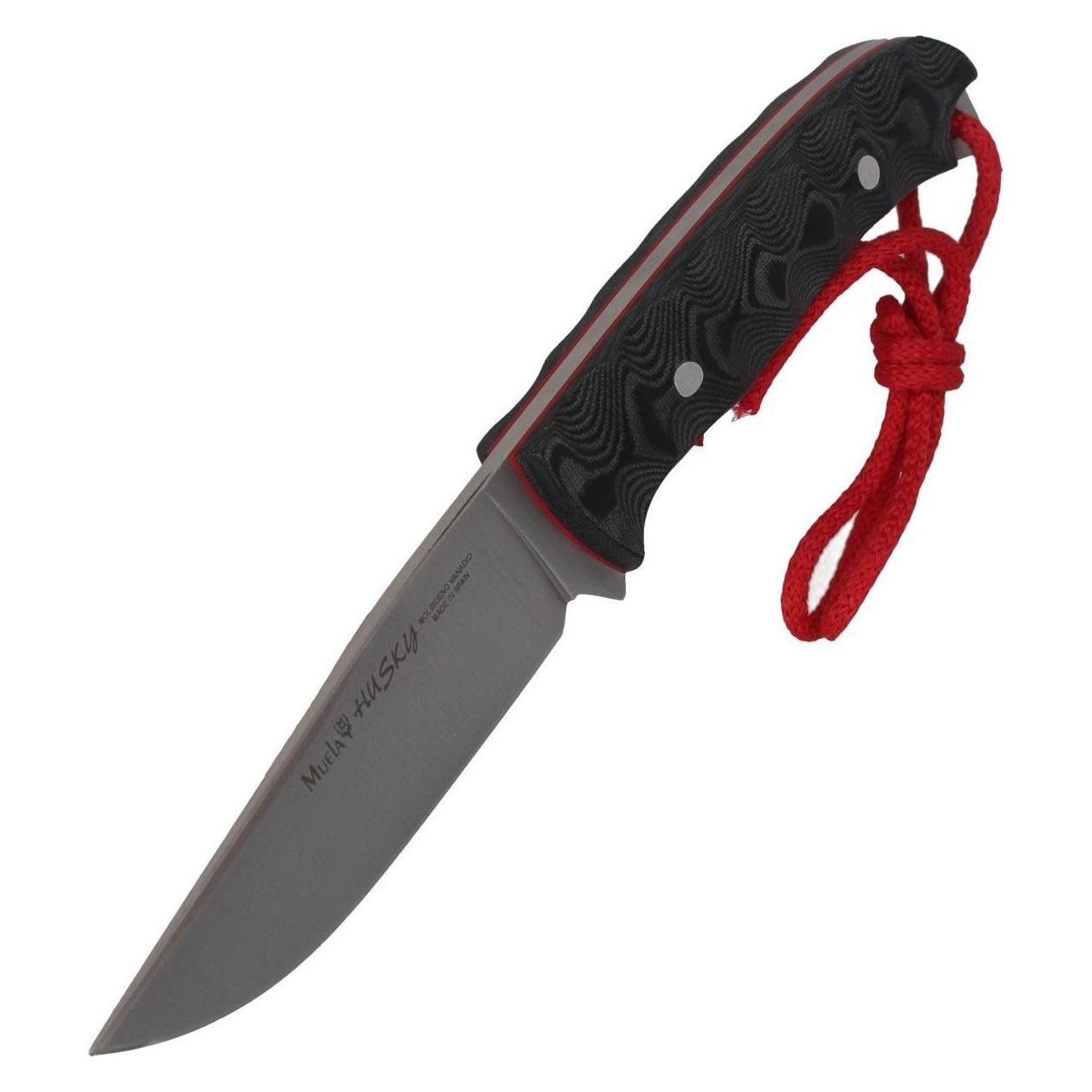 Muela Schwarzes Micarta 3D-Messer, Satin (53366615)