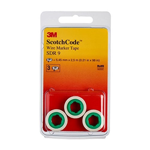 3M ScotchCode SDR-9 kabelmarkering navulrollen, cijfer 9, 3 stuks