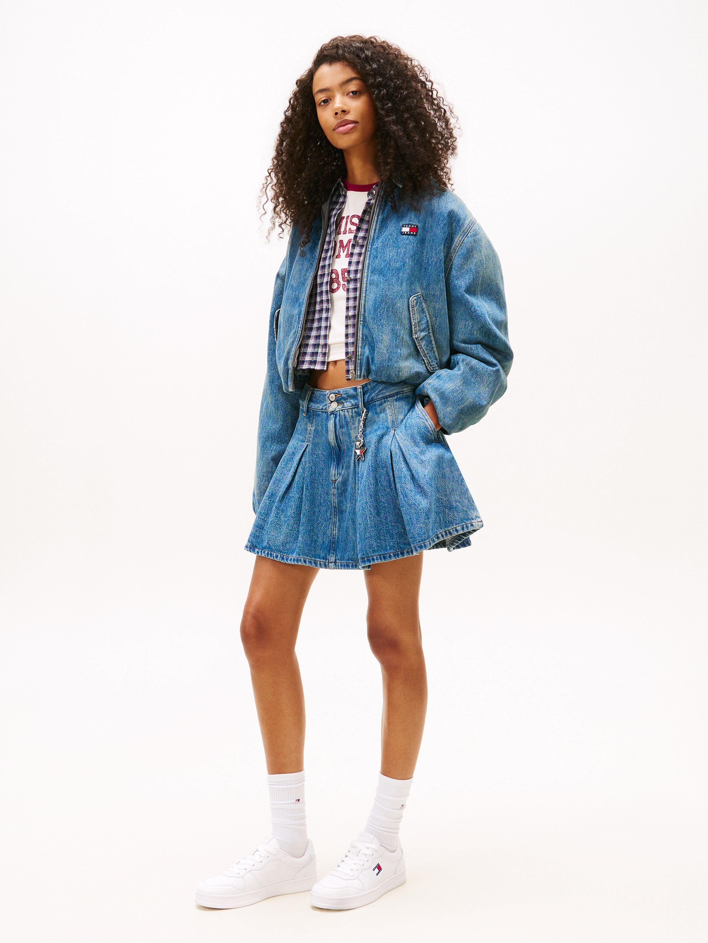Plateausneaker TOMMY JEANS "THE GREENWICH", Damen, Gr. 42, Textil, weiss (weiß), Leder, Lederimitat, Schuhe Plateausneaker, Schnürschuh, Halbschuh, Freizeitschuh mit Ziernähten weiß 42, Textil