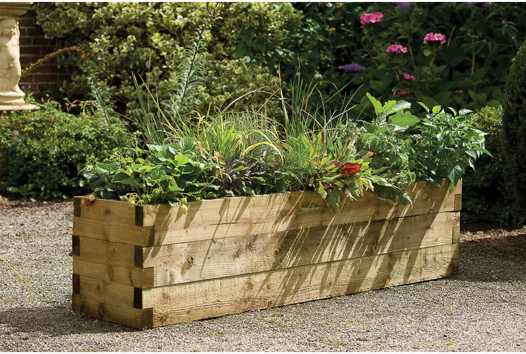 Forest Garden Handcrafted Outdoor Raised Garden Bed 45cm H X 180cm W X 45cm D