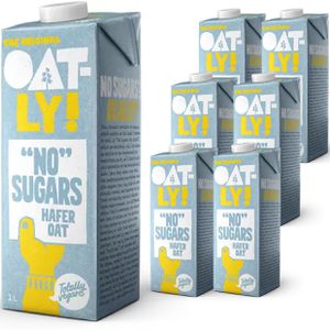 Oatly Haferdrink aus europäischem Hafer, No Sugars, zuckerfrei, je 1 Liter, 6 Stück