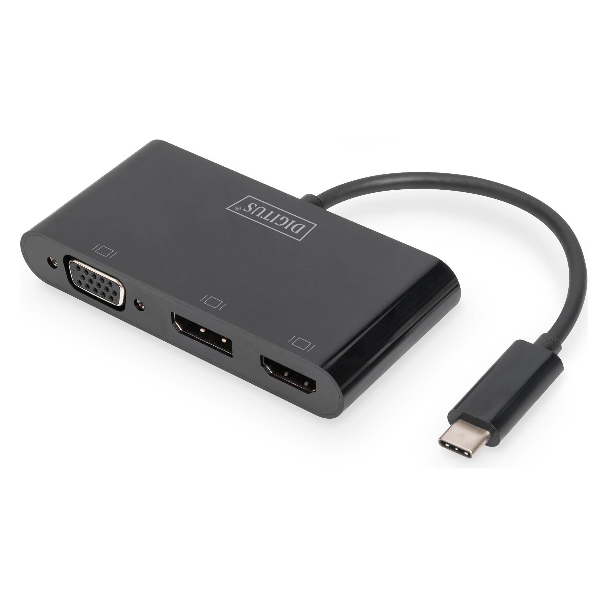 Digitus USB Typ-C zu (DisplayPort, HDMI, VGA) (DA-70859)