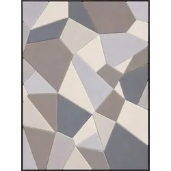 EUROART Wandbild 90 x 120 cm Silent Shapes III Naturfaser Schwarz