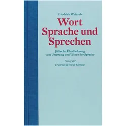 Wort Sprache und Sprechen, Fachbücher von Friedrich Weinreb