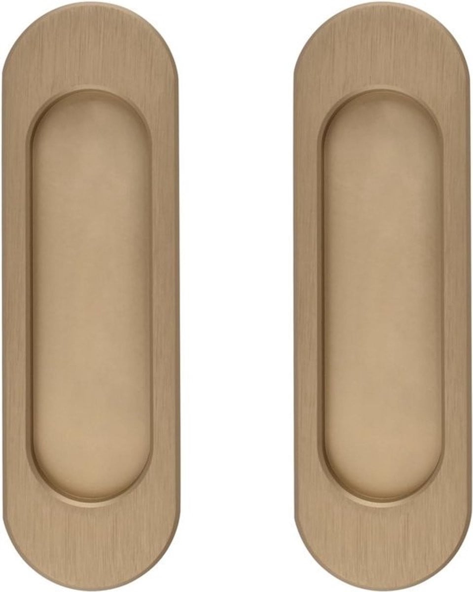 Zelfklevende ovale schuifdeurhandgrepen - 2 stuks