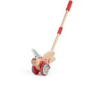 Hape Motorikspielzeug E0340, Schmetterling, Nachziehspielzeug aus Holz, ab 1 Jahr