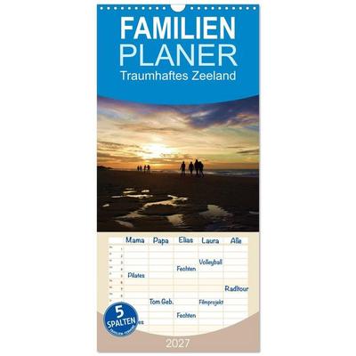 Familienplaner 2027 - Traumhaftes Zeeland mit 5 Spalten (Wandkalender, 21 x 45 cm) CALVENDO