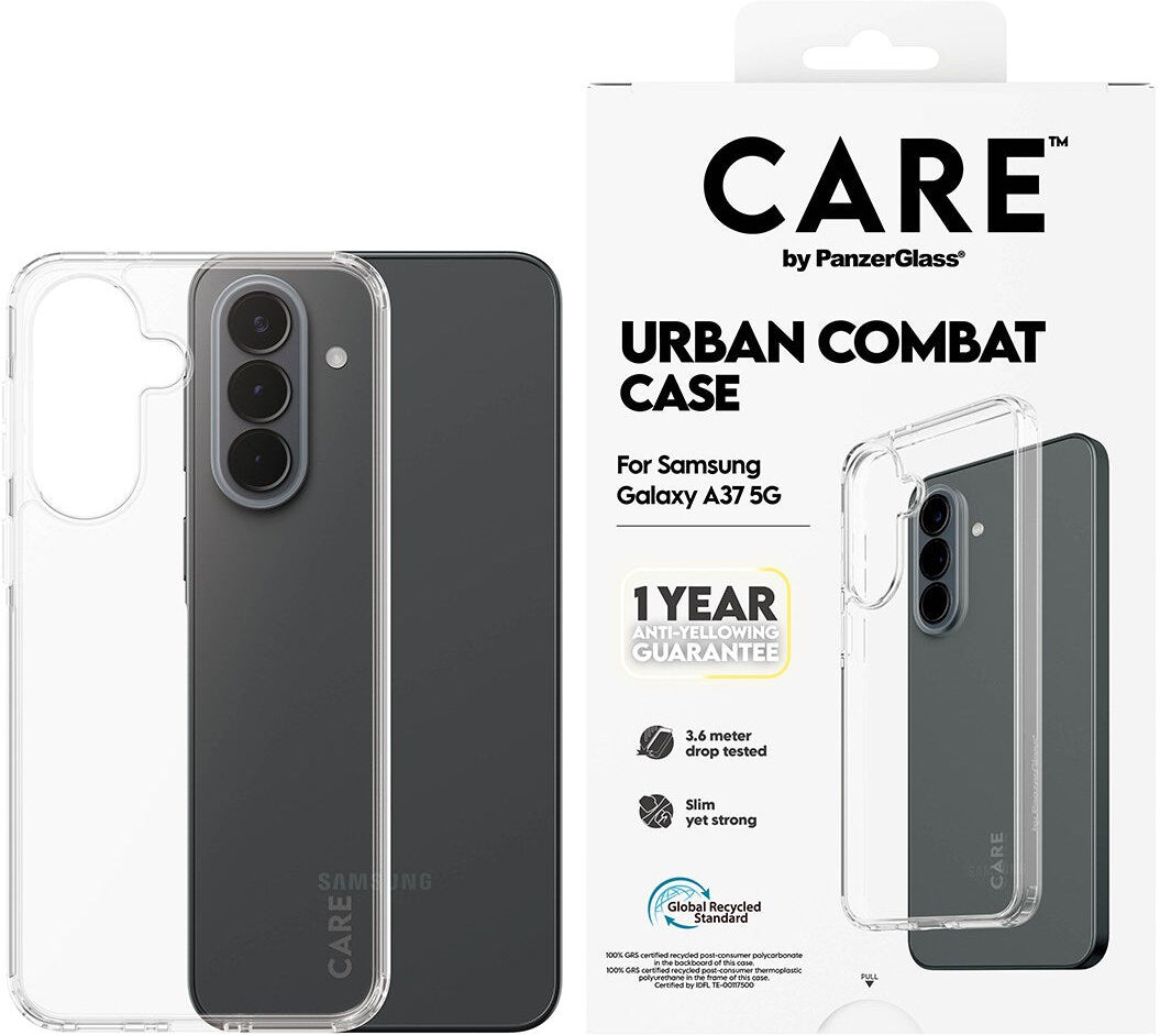 Samsung Galaxy A37 CARE by PanzerGlass Urban Combat Cover - Transparent