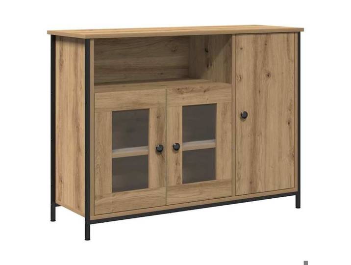NOUVEAU Cabinet latéral - Buffet intérieur - Anti l'humidité - pour cuisine/salon - Chêne artisanal - 100x35x75cm 94078