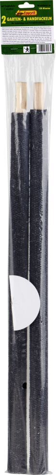 Favorit Handfackeln extra lang schwarz 2er Pack