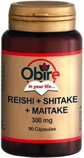 Obire Reishi Shitake Maitake 90 Capsules 300 mg 90 Units