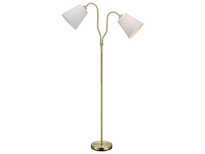 Markslöjd Stehleuchte Modena, Messingfarben, Metall, länglich, 23x152x23 cm, ohne Chemie, Lampen & Leuchten, Innenbeleuchtung, Stehlampen, Stehlampen