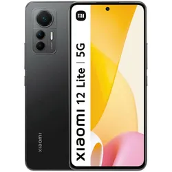Xiaomi 12 Lite (256 GB, Black, 6.55", Dual SIM, 5G), Smartphone, Schwarz