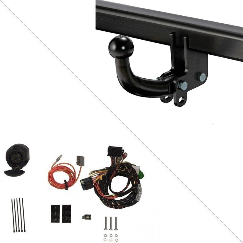 Attelage Fiat Doblo / Cargo III Doblo Long (4753 mm) (06/2022-) col de cygne + Faisceau spécifique 13 broches Trail-Tec