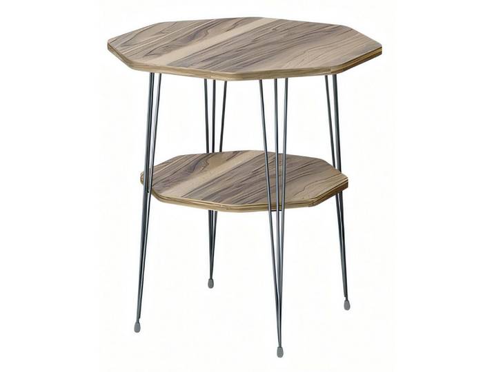 Xlmoebel Beistelltisch XLMOEBEL Beistelltisch aus Metall in elegantem Braun (Beistelltisch, 1-St., Beistelltisch), Made in Europa