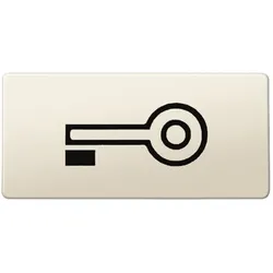 Merten Symbole, rechteckig, Schlüssel, weiß
