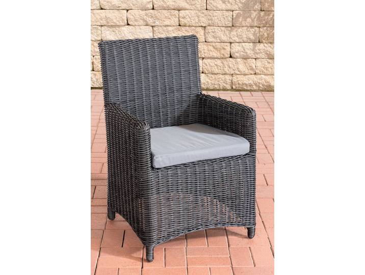 TPFGarden Stuhl Fonda / Sankt Marlo Eisengrau 5mm - schwarz Stück
