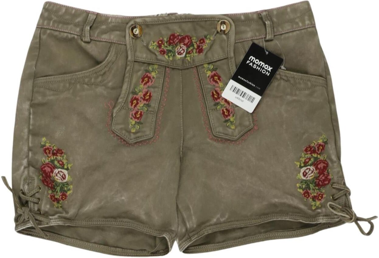 Krüger Damen Shorts, Grün, Gr. EU 38, Baumwolle - Second Hand
