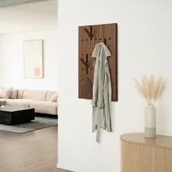 HOME DELUXE Garderobenpaneel QUEST - 55 x 105 cm Nussbraun