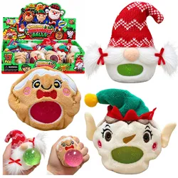 Weihnachtliches Plüschtier mit Glitzer, weich, stressfrei, 8 cm