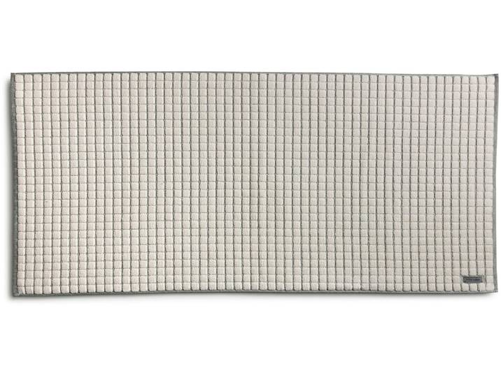 Badematte MÖVE Möve Eden Kästchen , beige (nature), (60cm x 130cm ), 1 Stk., Baumwolle, Badematten, Badematte