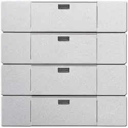 Busch-Jaeger Bedienelement 4-fach Aluminium-Silber 6733-83