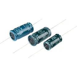 TON 22/100 - Tonfrequenzelko, axial, bipolar, 22 μF, 100 V, 85°C, 2500h, 20%