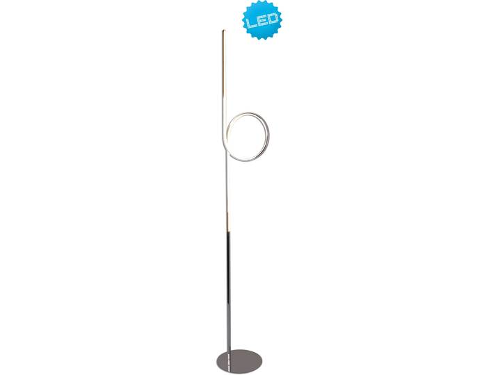 NÄVE LED Stehlampe Loop , grau, 1, Ø 23cm H: 28cm, 1 Stk., Leuchten, LED Stehleuchte >>Loop Line<<,LED warmweiß,chrom, LED Stehlampe