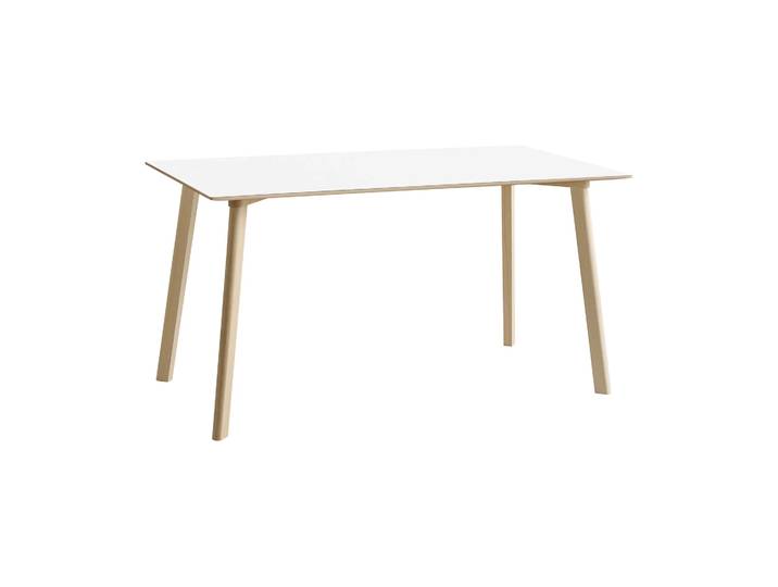 HAY CPH210 Deux 2.0 Tisch 75x140 cm Pearl white-untreated beech