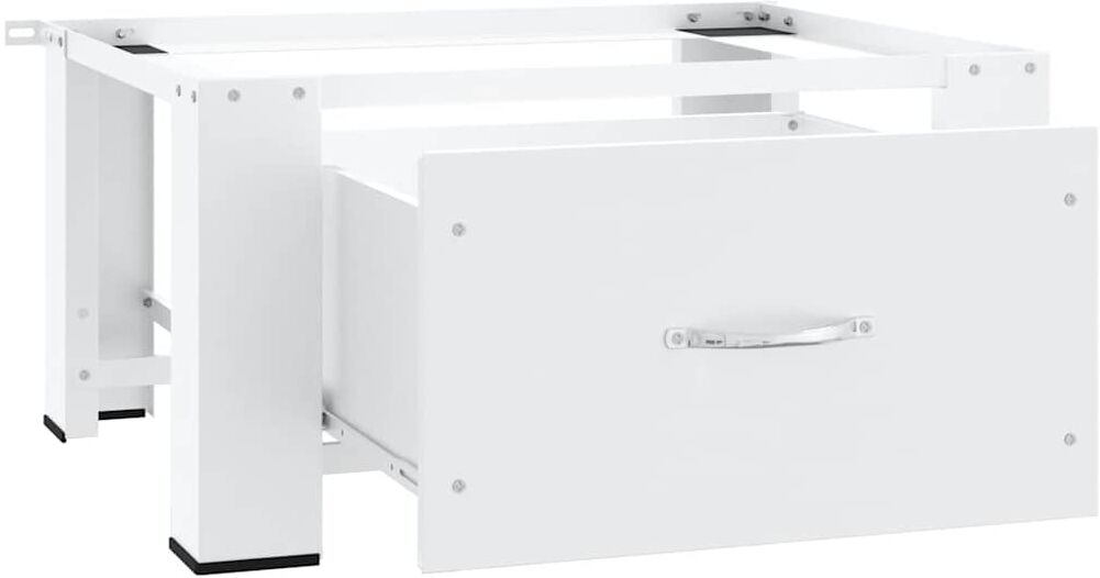 vidaXL Socle pour machine à laver avec tiroir Blanc