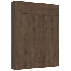 Itamoby -  Kentaro Noce Bett 120 mit Säule - Oberlicht-Hängeschrank - Hängeschrank über Säule Klappbett