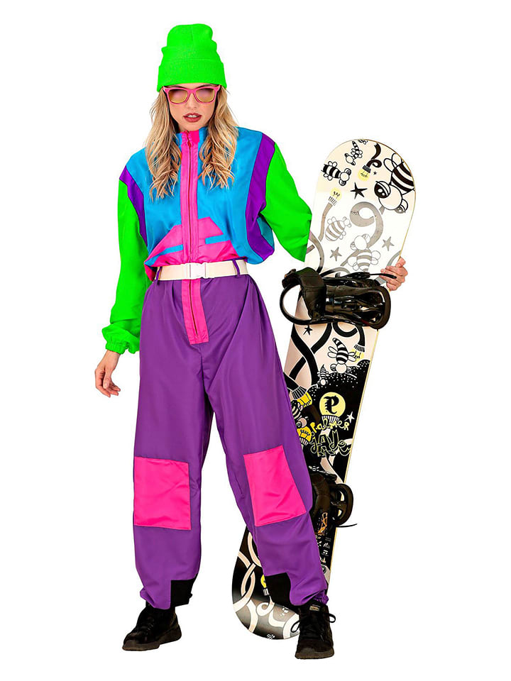 Carnival Party Kostümoverall "Snowboarder" in Bunt - XXL