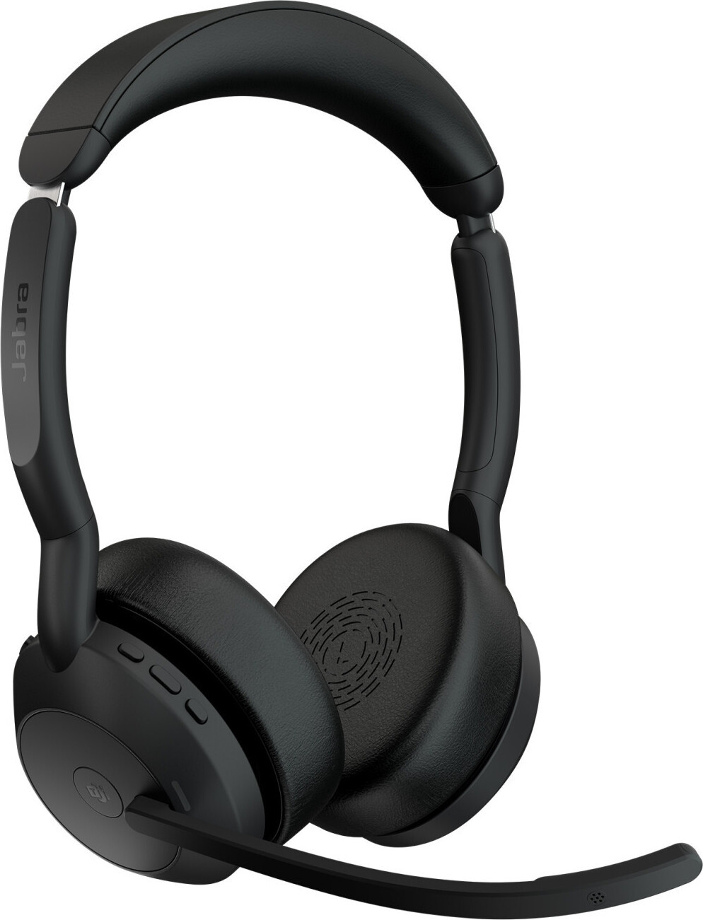 Jabra Evolve2 55 MS Headset met laadstation - Zwart