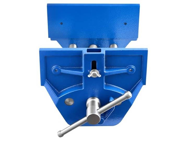 VEVOR Étau à Bois de Menuiserie\, Largeur de Mâchoire 177\,8 mm\, Étau d'Établi en Fonte Robuste Dégagement Rapide\, Ouverture Maximale Mâchoire 203\,2 mm\, Butée avant Réglable\, pour Travail Bois Perçage
