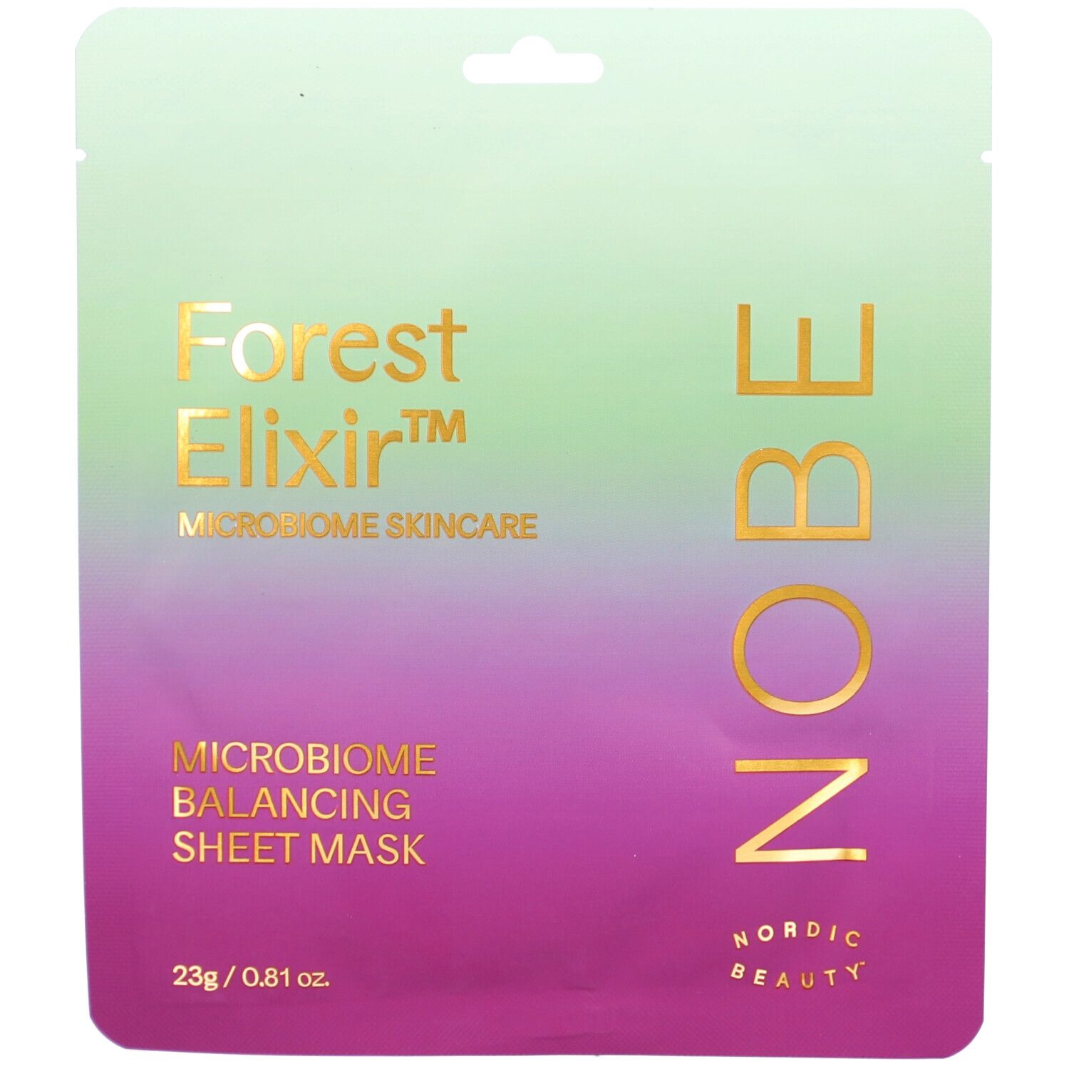 Nobe Forest Elixir Microbiome Balancing Sheet Mask 1 pc St Gesichtsmaske