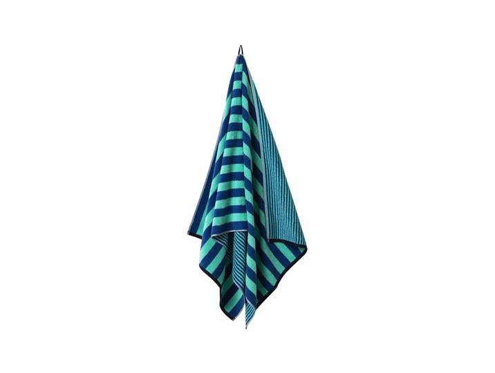 Badetücher HERZBACH HOME Good Vibes , blau (blau, turqoise), 3 Stk., Obermaterial: 100% Baumwolle CO., Handtücher, Badetücher, 550g/m², Premium-Qualität, 100% Baumwolle