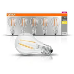 5er PACK Osram LED Leuchtmittel E27 Filament 7W wie 60W warmweisses Licht 2700K