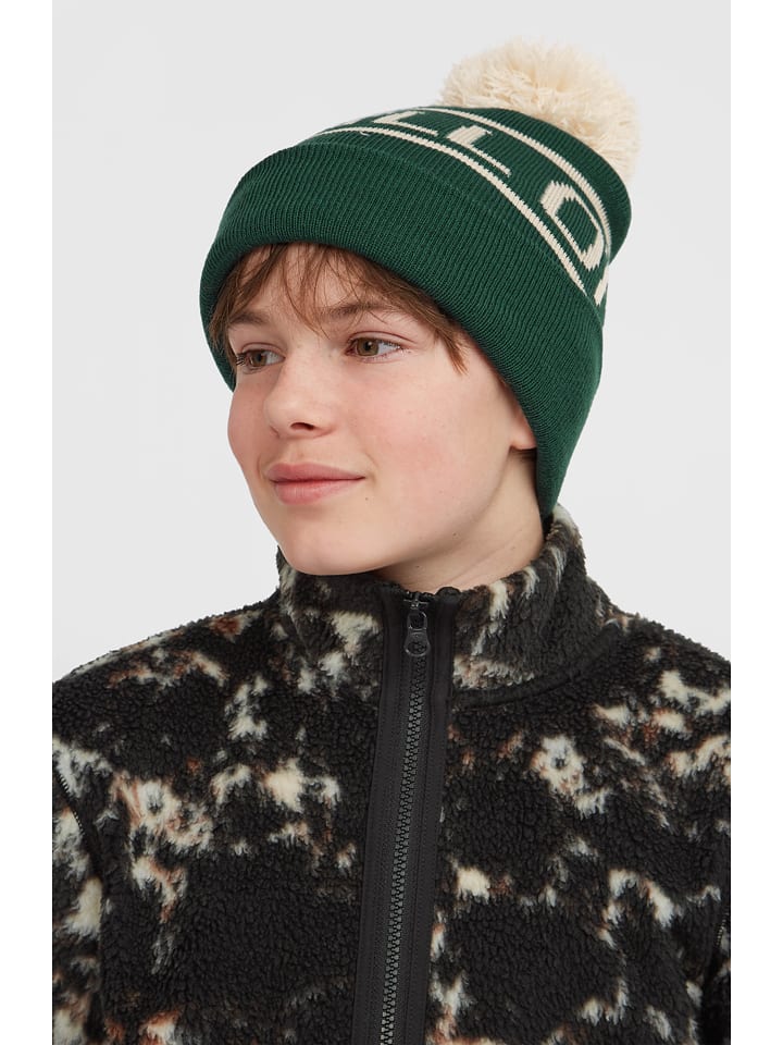 O'Neill Beanie "Powder" in Grün/ Beige - onesize