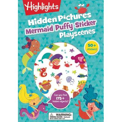 Mermaid Hidden Pictures Puffy Sticker Playscenes, Taschenbuch von Highlights, Random House N.Y., 978-1-63962-255-9