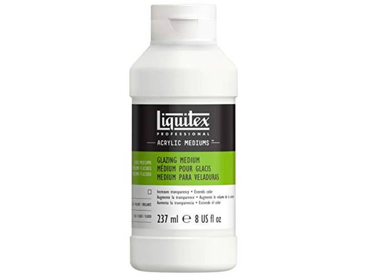 Liquitex 7508 Professional glaceermedium, zorgt voor maximale transparantie, verbetert de helderheid en kleur van acrylverf - 237ml fles,